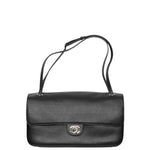 Load image into Gallery viewer, Chanel Grained Calfskin & Silver Metal Black Maxi Flap Bag