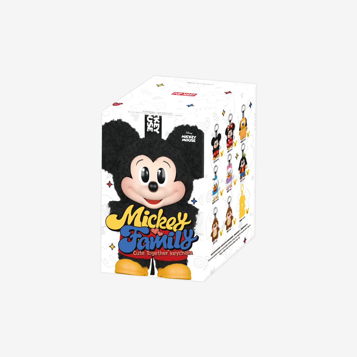 POPMART ミッキーファミリー BOX Pop Mart Mickey Family Cute Together Keychain Series Figures Blind