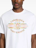 Load image into Gallery viewer, Casablanca Unity Is Power "White" T-shirt | Image 5