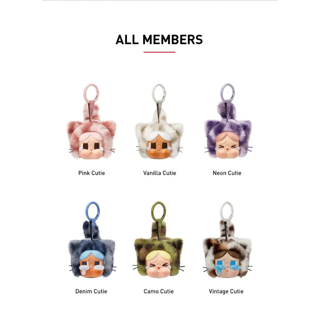 POP MART CRYBABY WILD BUT CUTIE SERIES VINYL PLUSH PENDANT - CASE OF 6
