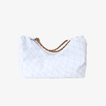 Load image into Gallery viewer, Chanel Coco Beach 2026 Denim Quilted Tote Bag with Brown Leather CC
