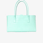 Load image into Gallery viewer, Chanel 26S Shopping Bag in Green Crocodile Embossed Calfskin Leather with Gold Hardware