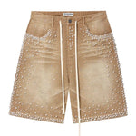 Load image into Gallery viewer, Vale Forever Sand Storm Jorts 'Tan'