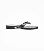 Load image into Gallery viewer, Chanel Thongs Lambskin Black