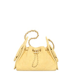 Load image into Gallery viewer, Chanel 25 Mini Handbag Suede Calfskin & Gold Metal Yellow