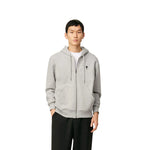 Load image into Gallery viewer, AMI Paris Cotton AMI De Coeur Zipped Hoodie Grey