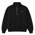 Load image into Gallery viewer, ALO Yoga Accolade 1/4 Zip Black Sweatshirt