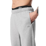 Load image into Gallery viewer, Alo Accolade Straight Leg Sweatpants Heather Grey