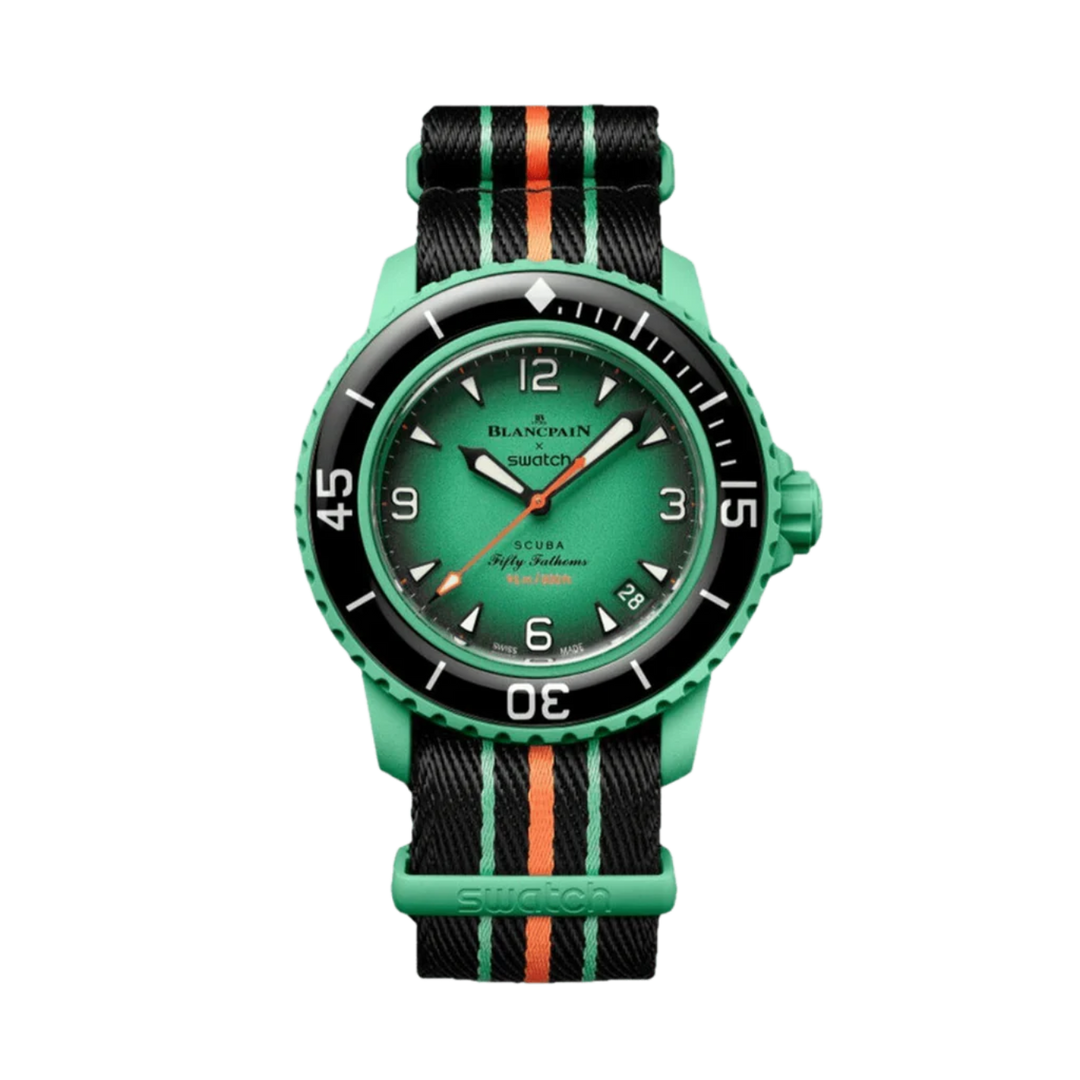 Swatch X Blancpain Bioceramic Scuba Fifty Fathmos Indian Ocean