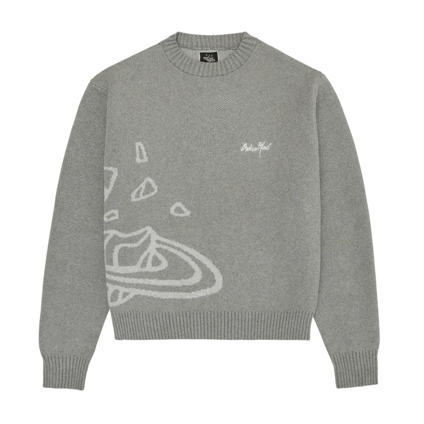 Broken Planet Market Knit Sweater 'Heather Grey'