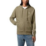 Load image into Gallery viewer, AMI Paris Cotton AMI De Coeur Zipped Hoodie Olive Green