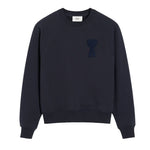 Load image into Gallery viewer, AMI Paris De Coeur Sweatshirt Navy Blue