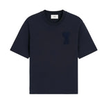 Load image into Gallery viewer, AMI Paris De Coeur Patch T-Shirt Navy