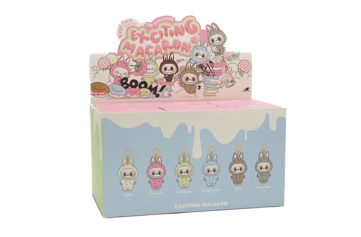 Pop Mart The Monsters Labubu Exciting Macaron Vinyl Face 'Soymilk