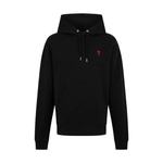 Load image into Gallery viewer, Ami Paris Ami De Coeur Small Logo Hoodie Black/Red