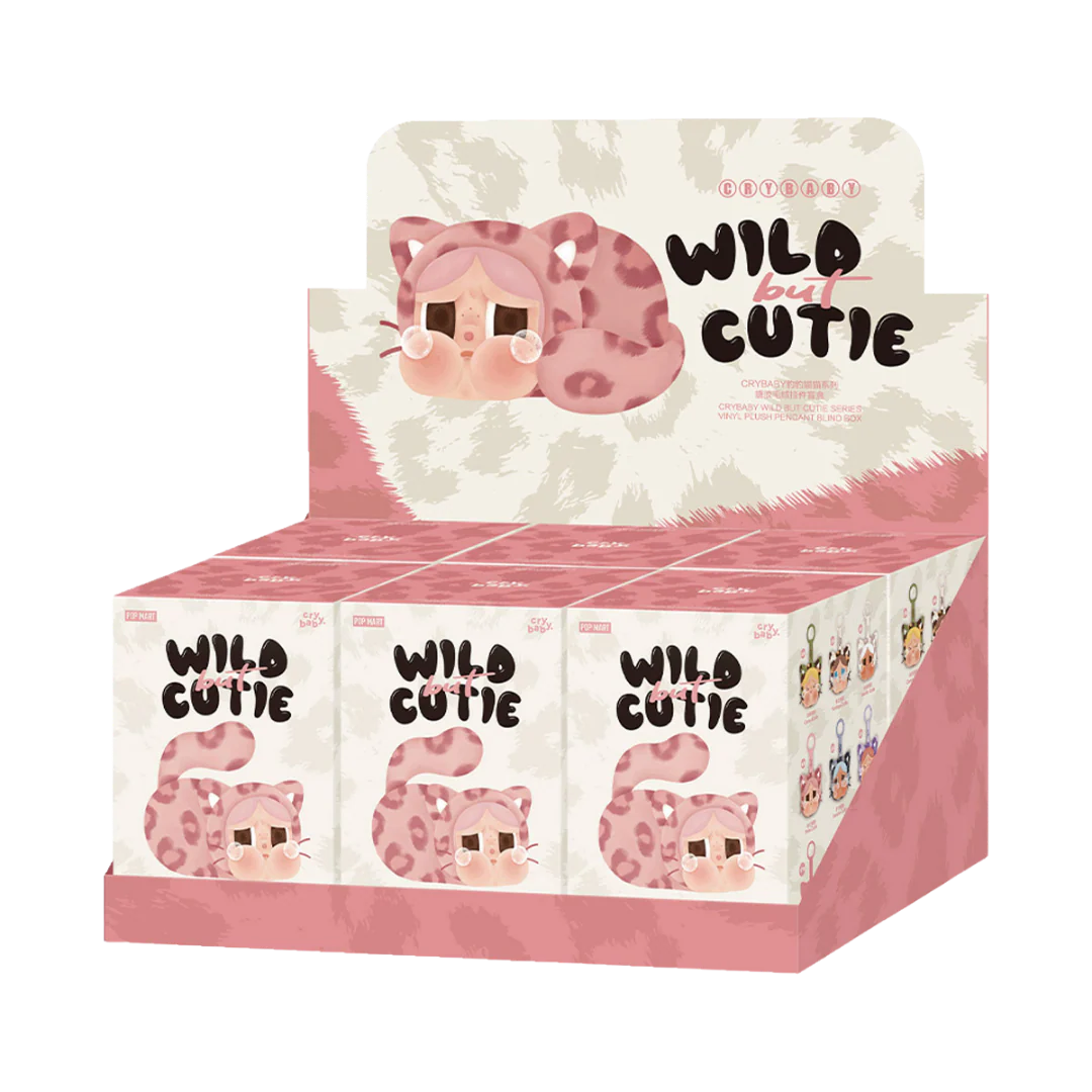 POP MART CRYBABY WILD BUT CUTIE SERIES VINYL PLUSH PENDANT - CASE OF 6