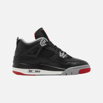 Load image into Gallery viewer, Air Jordan 4 Retro GS 'Bred Reimagined' sneakers in the Bred colourway