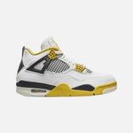 Load image into Gallery viewer, Air Jordan 4 Retro women's sneakers in the Vivid Sulfur colourway