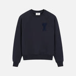 Load image into Gallery viewer, AMI Paris De Coeur Sweatshirt Navy Blue