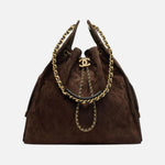 Load image into Gallery viewer, Chanel 25 Medium Handbag Hobo Grained Calfskin & Gold-Tone Metal Brown