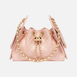 Load image into Gallery viewer, Chanel 25 Mini Handbag Grained Calfskin & Gold-Tone Metal Light Pink