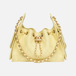 Load image into Gallery viewer, Chanel 25 Mini Handbag Grained Calfskin & Gold-Tone Metal Light Yellow