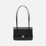 Load image into Gallery viewer, Chanel Small Preppy Flap Bag Grained Shiny Calfskin & Gold-Tone Black
