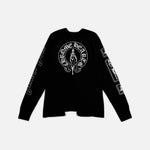 Load image into Gallery viewer, Chrome Hearts Deadly Doll horseshoe thermal long sleeve T-shirt in black