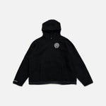 Load image into Gallery viewer, Chrome Hearts fleece hoodie in black with embroidered horseshoe emblem