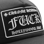 Load image into Gallery viewer, Chrome Hearts Fuck Hollywood Black Trucker Cap