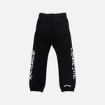 Load image into Gallery viewer, Chrome Hearts Horseshoe joggers in black with the house horseshoe emblem, view 2