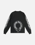 Load image into Gallery viewer, Chrome Hearts Horseshoe Logo Long Sleeve T-Shirt Black - view 2