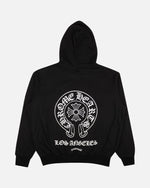 Load image into Gallery viewer, Chrome Hearts Los Angeles Horseshoe Zip Up Hoodie Black - view 2