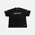 Load image into Gallery viewer, Chrome Hearts mesh warm up jersey with short sleeves in black