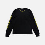 Load image into Gallery viewer, Chrome Hearts Neck long sleeve T-shirt in black with yellow detailing
