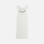 Load image into Gallery viewer, Chrome Hearts Neck Scroll sleeveless vest dress in white