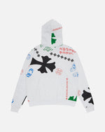 Load image into Gallery viewer, Chrome Hearts Stencil Multi Mania Horseshoe Hoodie White/Multi - view 2