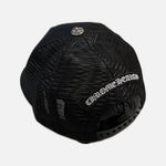 Load image into Gallery viewer, Chrome Hearts trucker cap in black and pink with triple leather cross patch, view 2