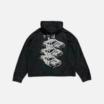 Load image into Gallery viewer, Enfants Riches Déprimés Demolition Derby Race Car Crash hoodie in black and grey, view 2