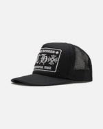 Load image into Gallery viewer, Chrome Hearts CH Hollywood Trucker Cap Black - side