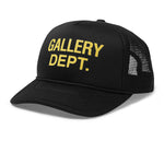 Load image into Gallery viewer, Gallery Dept. Logo Black Trucker Cap