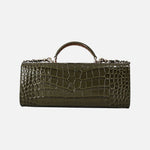 Load image into Gallery viewer, Chanel 26K Chain Clutch in Olive Crocodile-Embossed Calfskin Leather with Gold Hardware, view 2