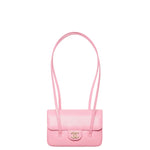 Load image into Gallery viewer, Chanel Clutch with Leather Strap, Mini Preppy Flap Bag Grained Shiny Calfskin & Gold-Tone Metal Pink