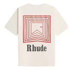 Load image into Gallery viewer, Rhude Chevron Logo Repeat T-Shirt in Vintage White