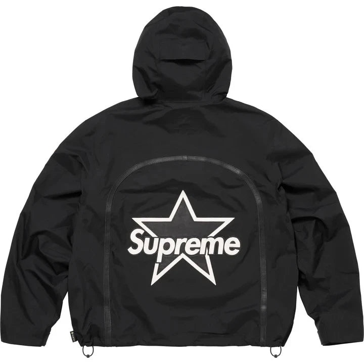 Supreme Vanson Leathers GORE-TEX Shell Jacket Black – Crepsuk