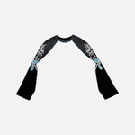 Load image into Gallery viewer, Satoshi Nakamoto 77 Racing waffle long sleeve T-shirt in blue and black