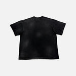 Load image into Gallery viewer, Satoshi Nakamoto distressed Don't Forget To Smile T-shirt in black/grey, view 2