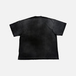 Load image into Gallery viewer, Satoshi Nakamoto distressed Tourist City Landscape t-shirt in black/grey, view 2