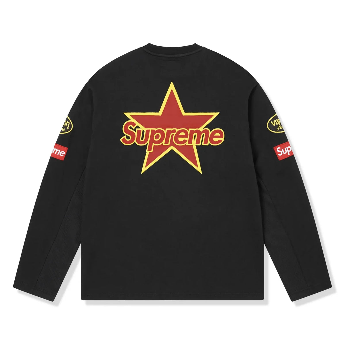 Supreme x Vanson Leathers L/S Top in Black, SS26 – Crepsuk