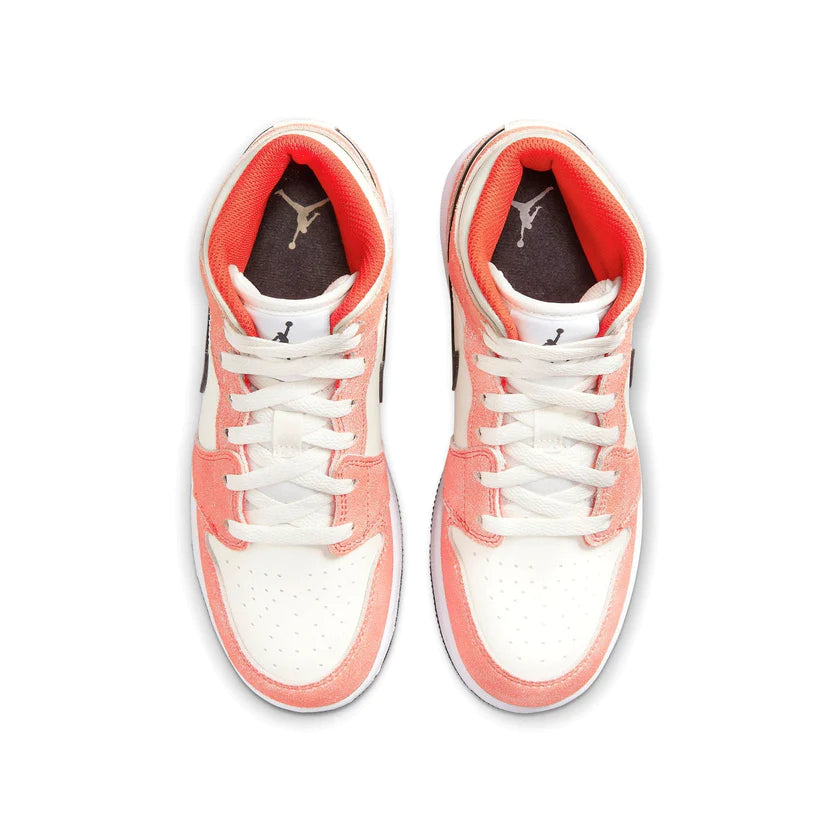 Air Jordan 1 Mid Se Gs 'Orange Suede'